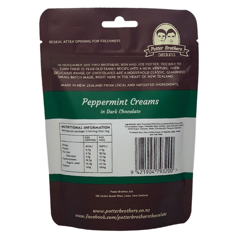 Peppermint Creams in Dark Chocolate