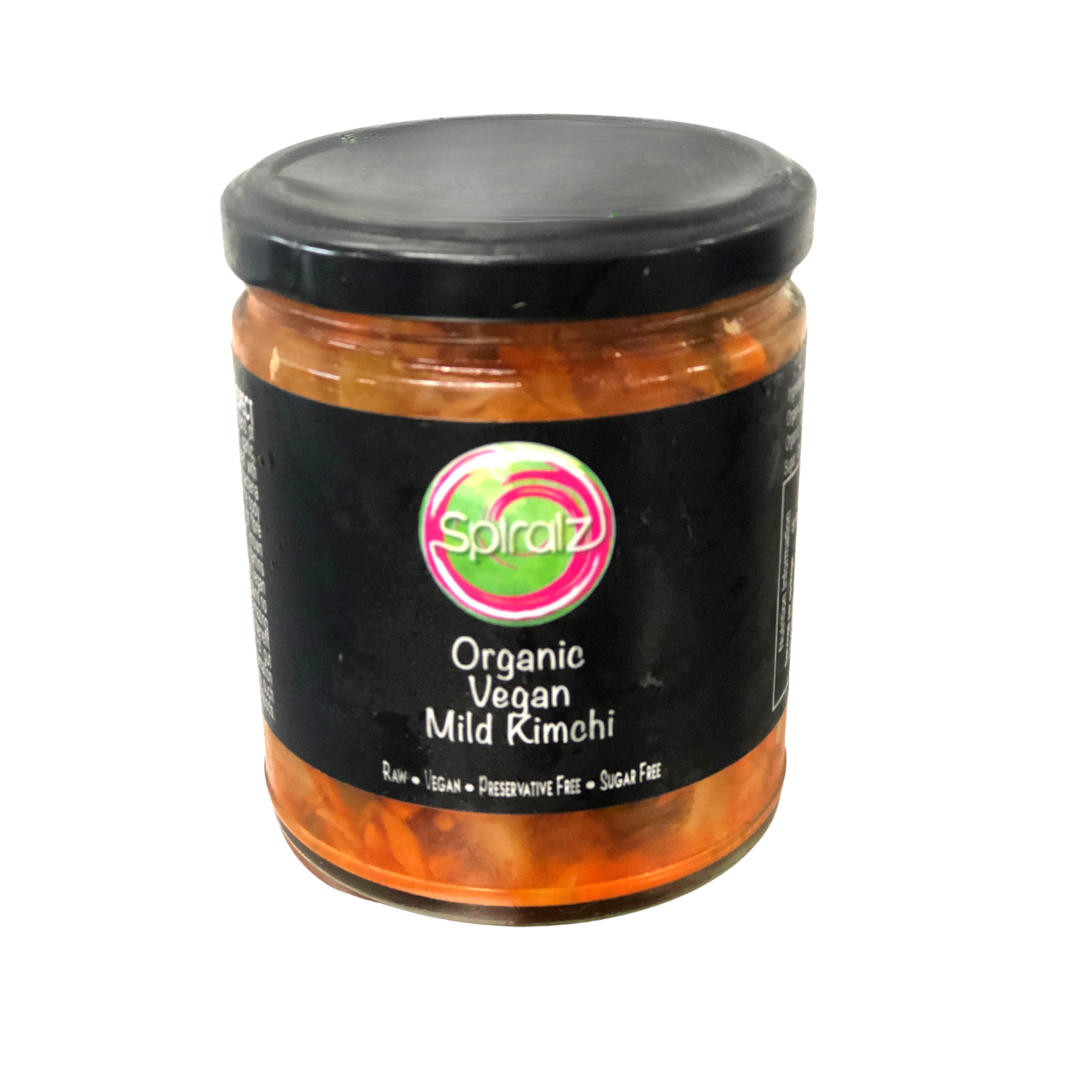 Raw Organic Fermented Mild Vegan Kimchi 220grm Jar