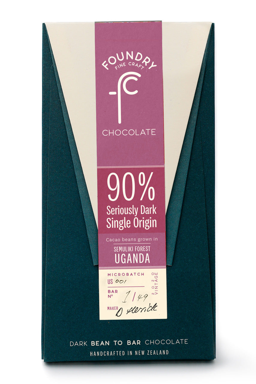 Bean To Bar Semuliki Forest, Uganda 90% Dark Chocolate Bar