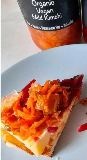 Raw Organic Mild Vegan Kimchi 430gram Jar