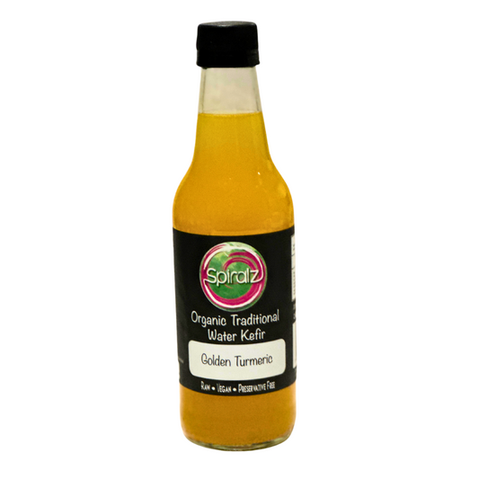 Raw Organic Traditional Water Kefir Golden Turmeric 300ml