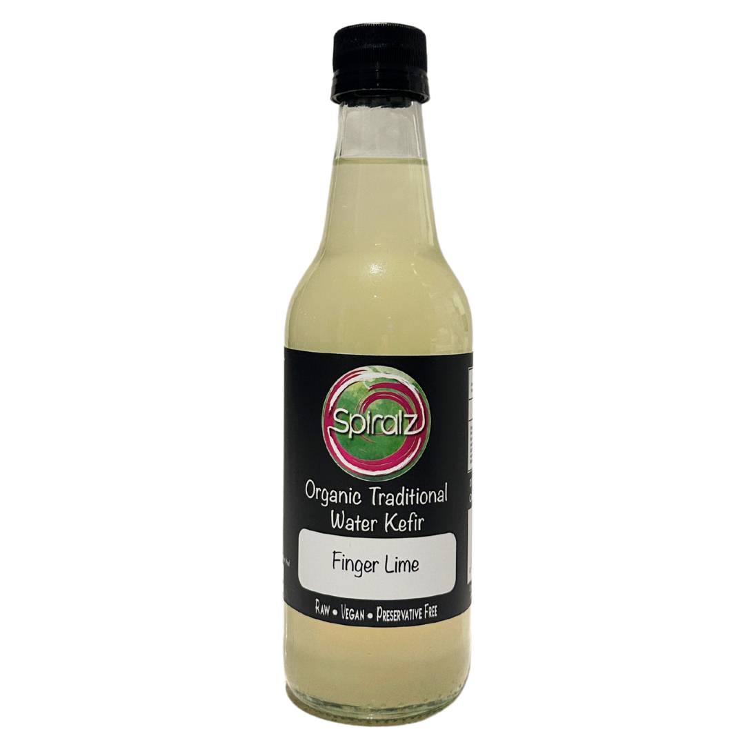 Raw Organic Traditional Water Kefir Finger Lime and Lemon 300ml