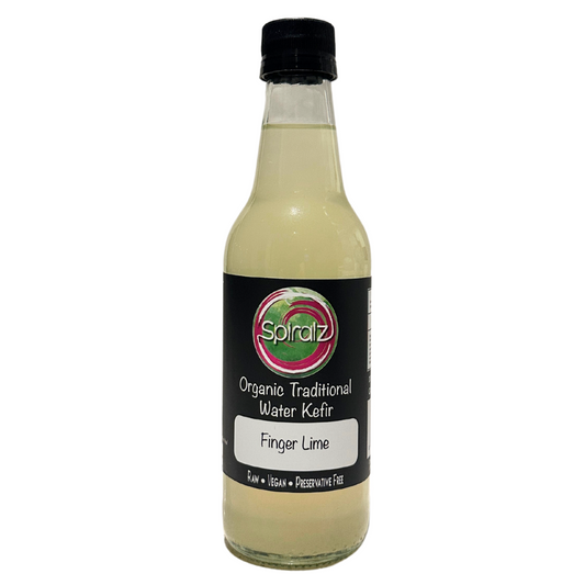 Raw Organic Traditional Water Kefir Finger Lime and Lemon 300ml